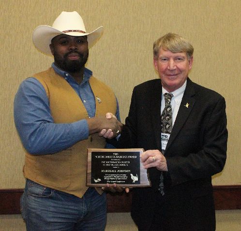 Marshall Johnson receives ND Habitat Award